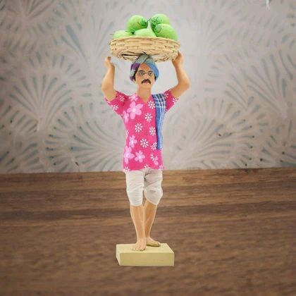 Golu Doll Coconut Seller Handicraft Clay Handicraft view 2