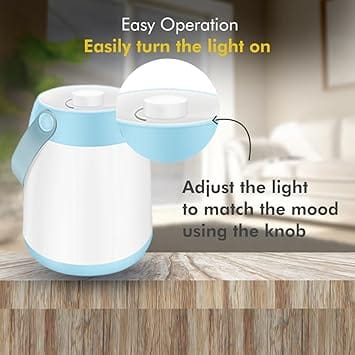 Azure LED Rechargeable Lantern|360 Degree Light Distribution|Tunable White 2700K-6500K|1800 mAh Li Ion Battery | Pack of 1 view 2