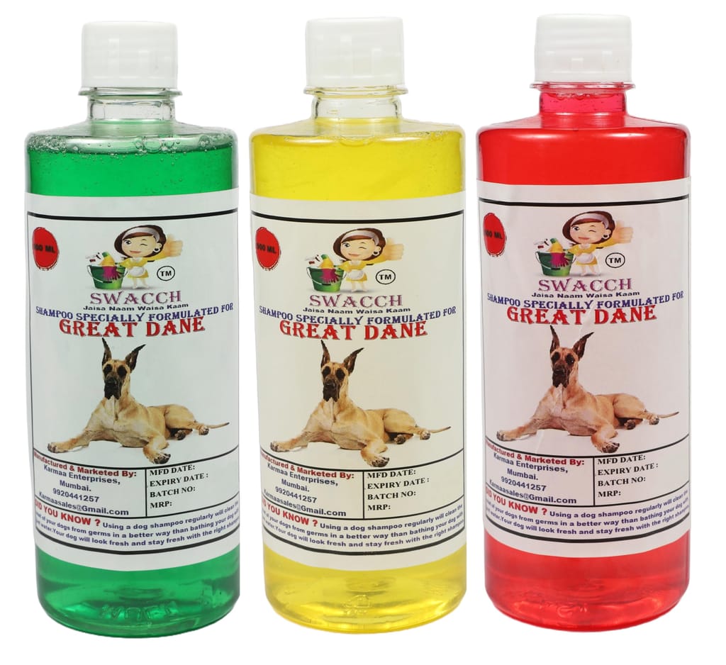 Swacch Shampoo Specially Formulated for Great DANE (500ML) (Combo Pack of 3) Neem Alovera, Lemon & Jasmine view 2