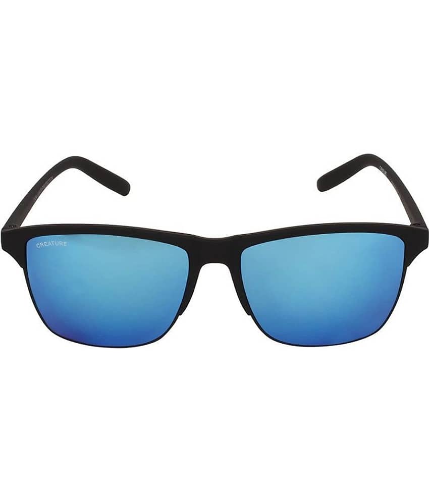 Creature Black Rectangular Sunglasses ( Pack of 2 ) view 2
