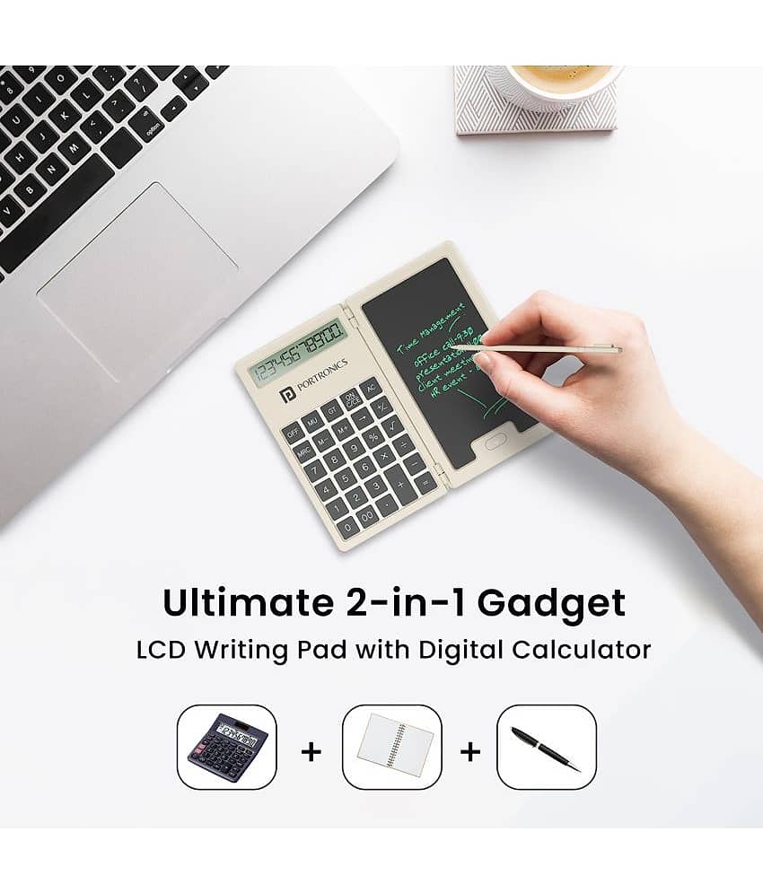 Portronics - LCD Writing Pad 5.5 Pack of 1 view 2
