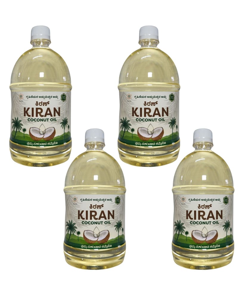 Kiran Coconut Oil Bottle 1L view 2