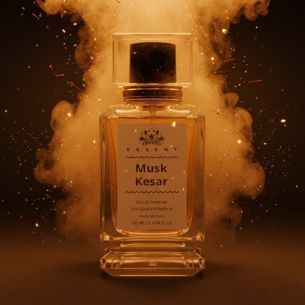Essent Perfumes Musk Kesar Eau de Parfum (EDP) – Musk Saffron Warm Spicy Long Lasting Perfume – Unisex Fragrance view 2