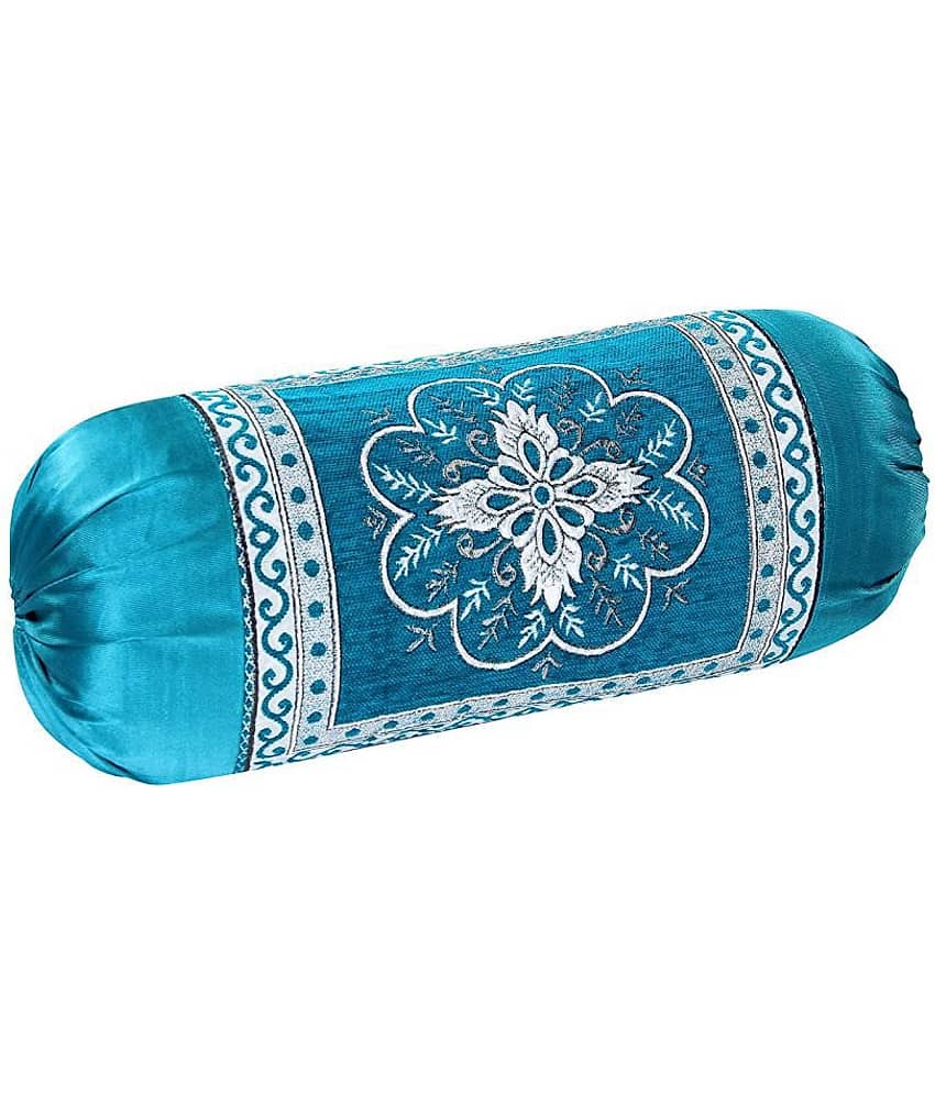 MAHALUXMI COLLECTION Set of 2 Velvet Bolster Covers (Size - 16 In X 35 In) view 2