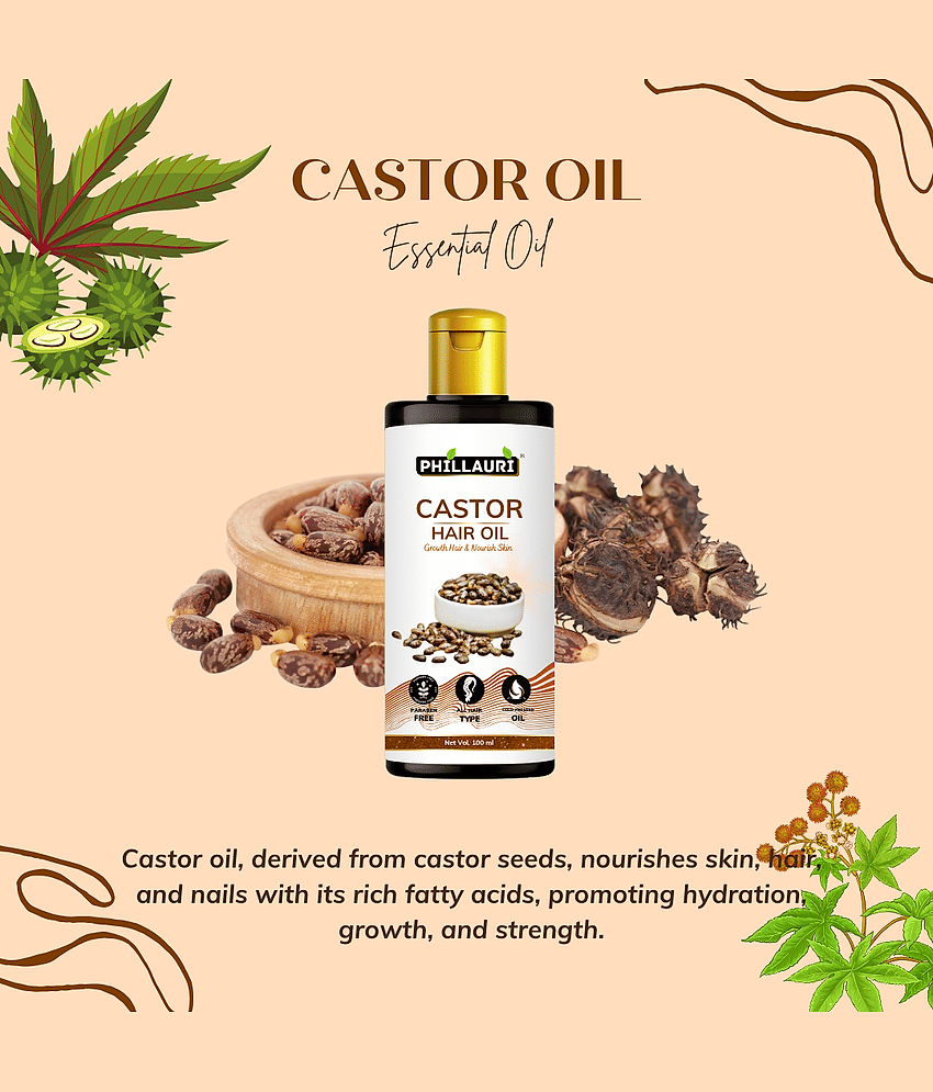 Phillauri Anti Hair Fall Castor Oil 100 ml ( Pack of 1 ) view 2