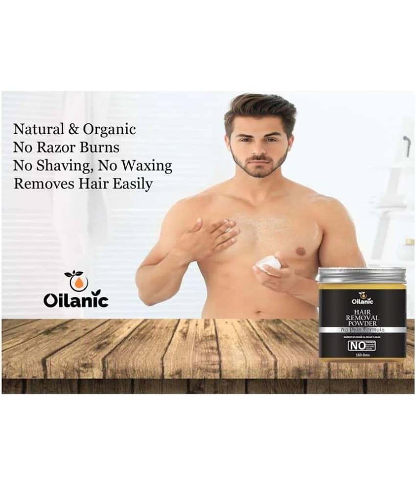 Oilanic Hair Removal Powder For Removing Hair Hair Removal Powder From Underarms, Legs & Bikini Line(Three in one) 300 g Pack of 2 view 2