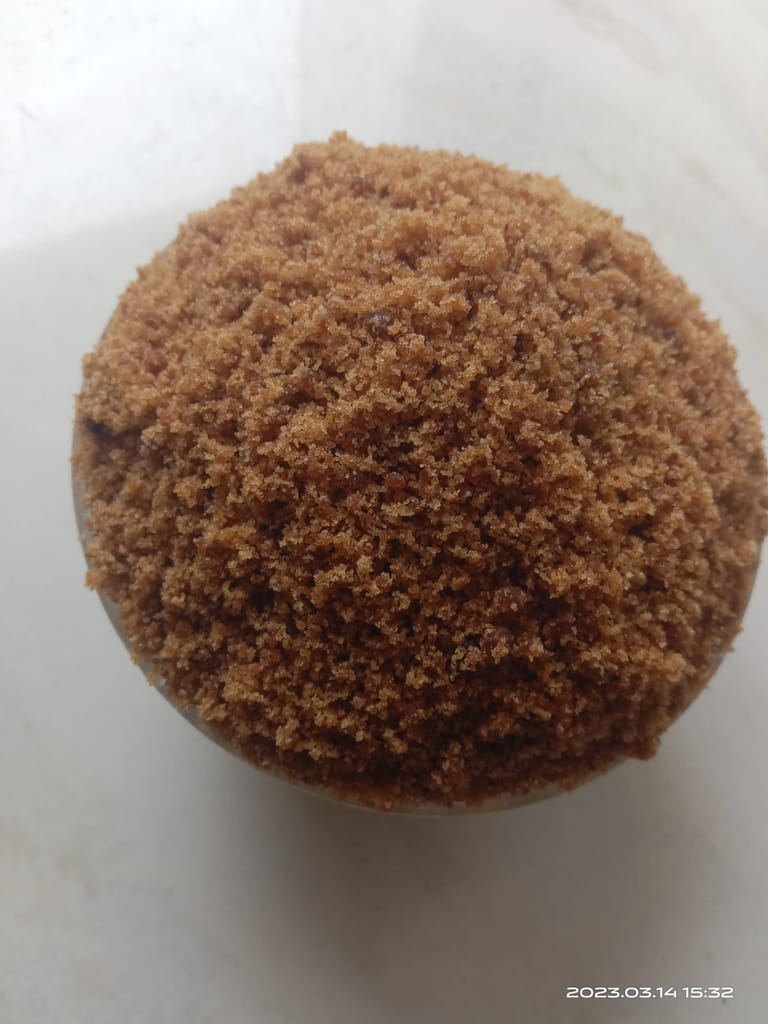 Uzhavan Unavu - Chemical & Organic Free - Nattu Sakkarai / Country Sugar / Brown Sugar - 500 Gm view 2
