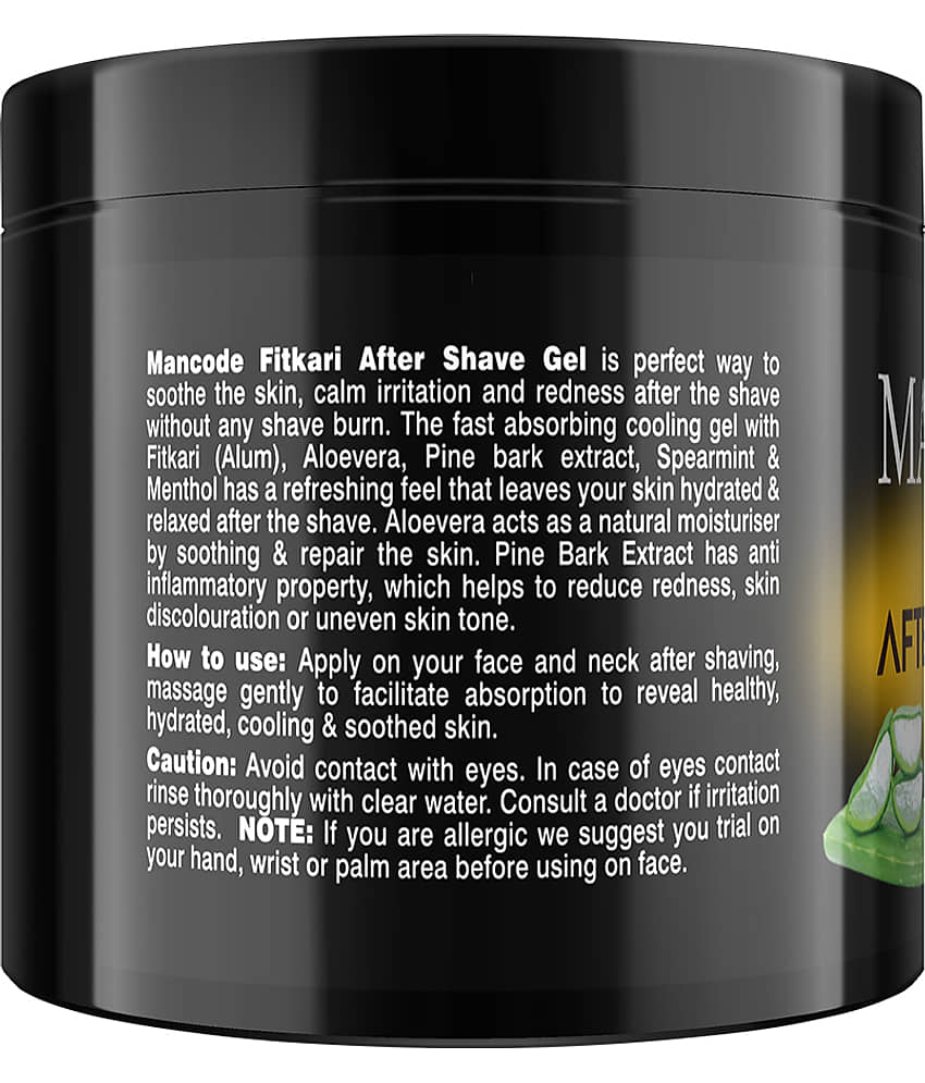 Mancode Fitkari After Shave Gel Original for Men , Post Shave Gel , Alcohol Free After Shave, 100 gm (Pack of 1) view 2