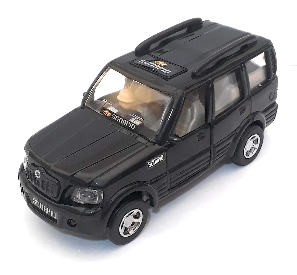 Pull Back Scorpio Toy Car for Kids with Opening Doors and Hood Opening Wonderful Design and Bold Looks Miniature Scaled Models Toy Car with Doors (Black) view 2
