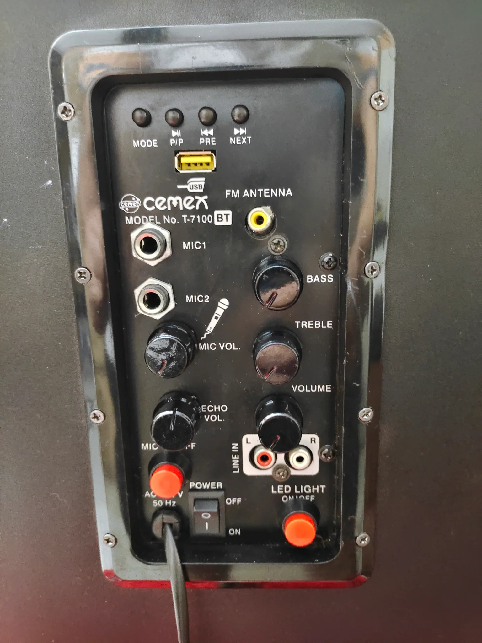 Cemex Audvio T7100 MIC speaker | Party DJ Speaker | BT USB FM AUX view 2