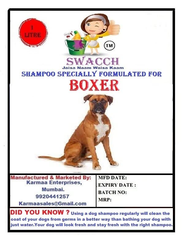 SWACCH Shampoo Specially FORMULATED for Boxer (1 Litre) (Combo Pack of 3) Lemon, Jasmine & NEEM ALOVERA view 2