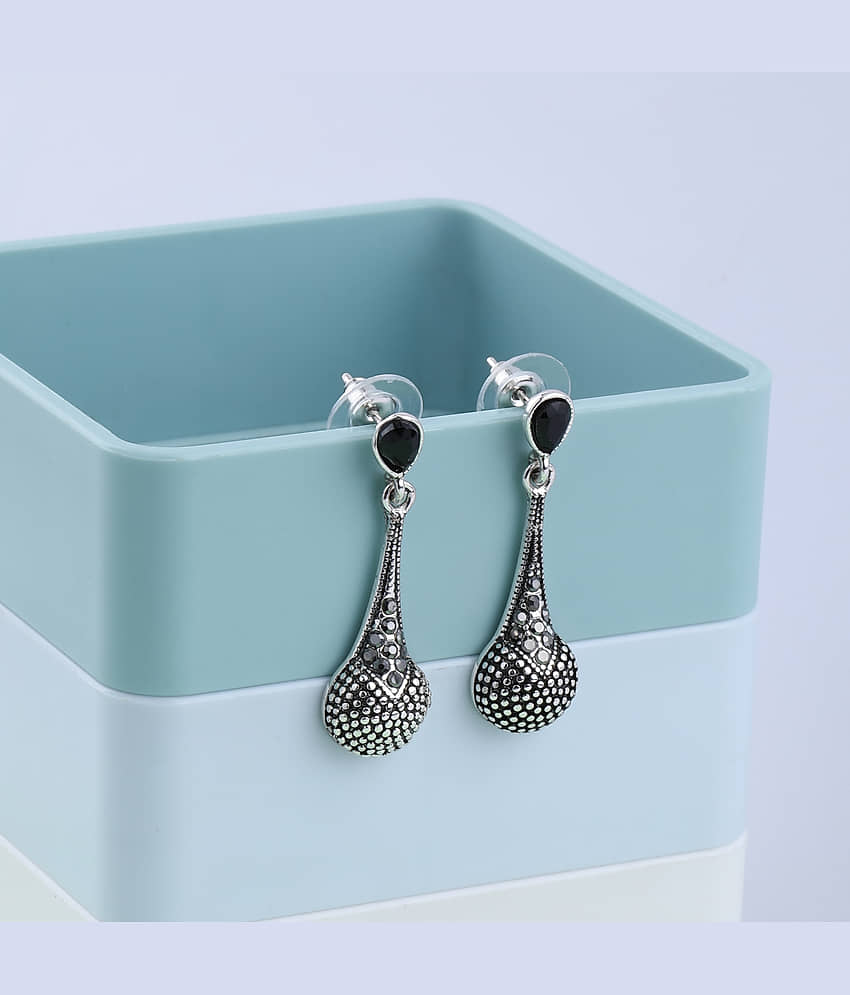 SILVER SHINE Party Wear Stylish Charm look Dangle Earring For Women Girl view 2