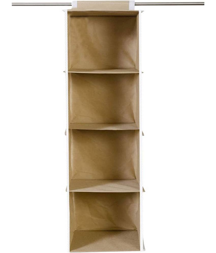 PrettyKrafts Hanging 4 Shelves Wardrobe Organiser view 2