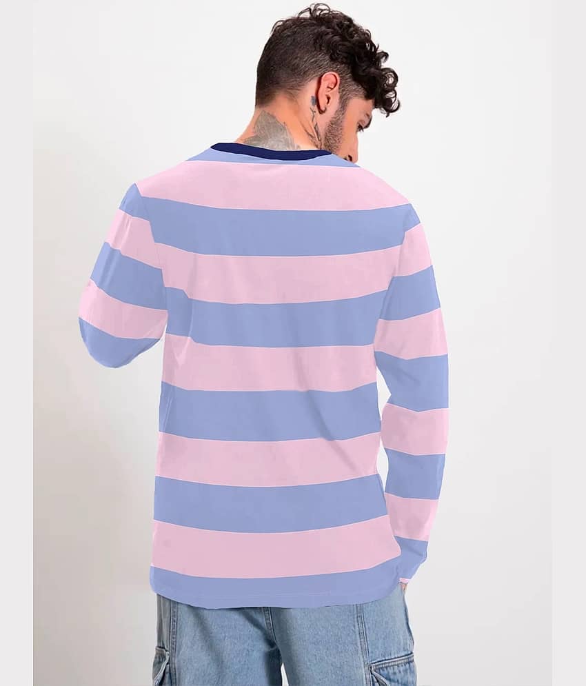 The Dry State Pack of 1 Cotton Slim Fit Striped Full Sleeves Men's Polo T Shirt ( Multicolor ) view 2