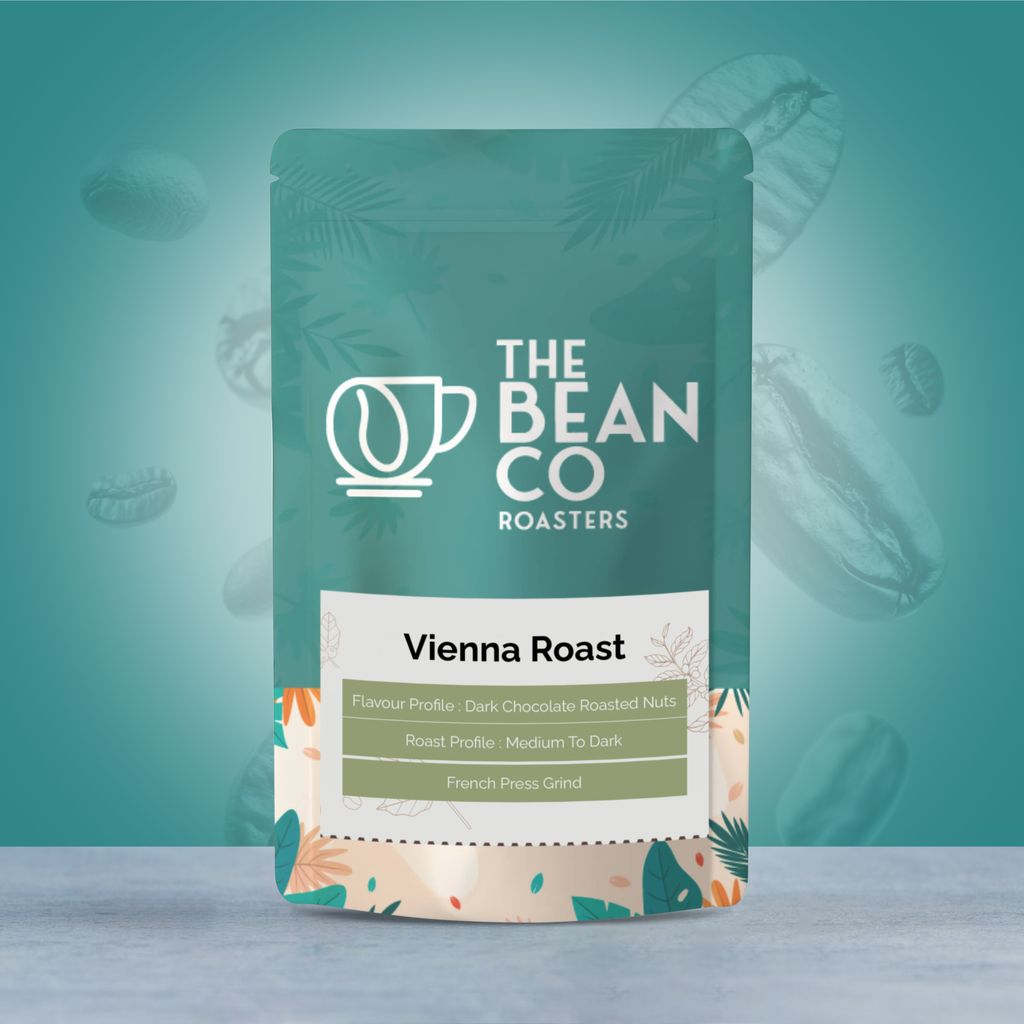 The Bean Co Roasters Vienna Roast Coffee Grounds | Medium-Dark Roast | Aromatic, Full-Bodied & Smooth | Freshly Roasted Premium Coffee For French Press view 2
