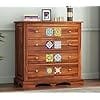 SAHIRAM CHOUDHARY; Solid Sheesham Wood Handcrafted Chest of Drawers with 4 Drawers Sideboard Cabinet Storage || Kitchen Cabinet || Bedroom Furniture, Durable Handcrafted Sideboard view 2