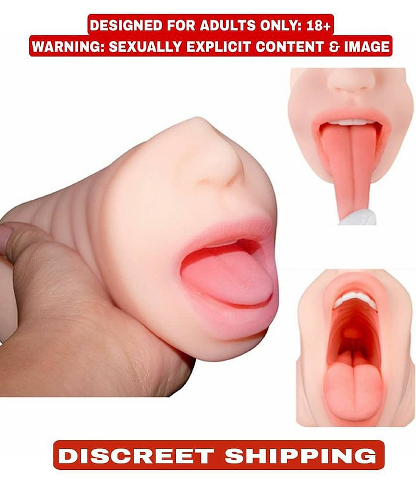 2IN1 Male Masturbator With Mouth And Vagina On Different Sides Sex Toy For Men By Knightriders view 2
