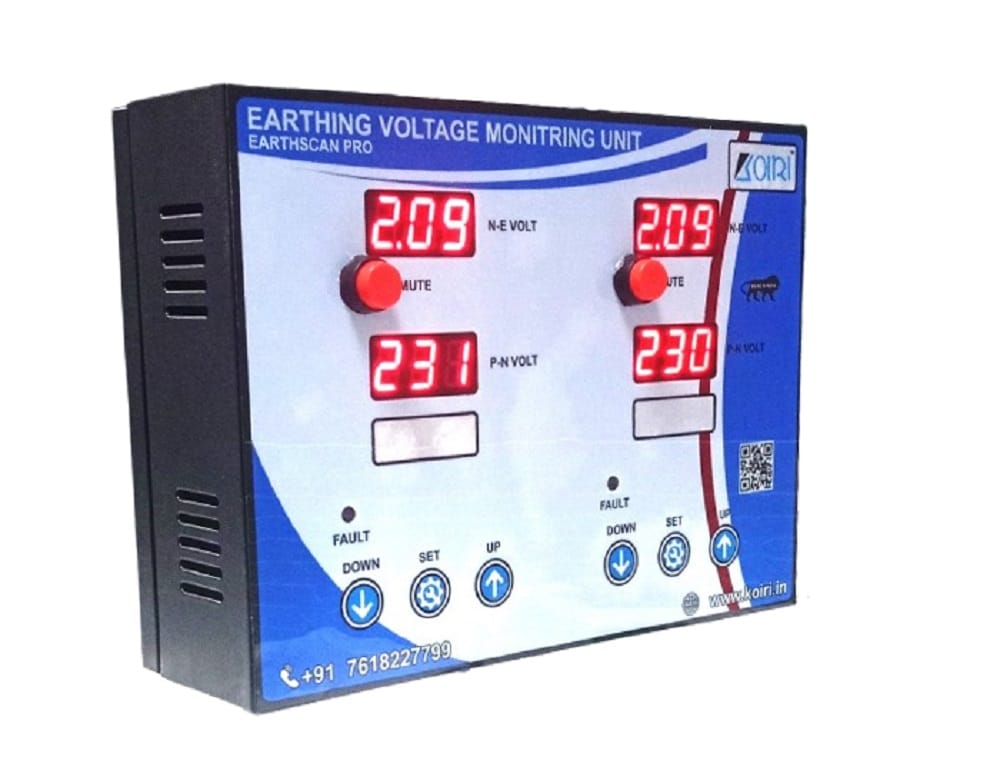 Koiri Make Earthing Voltage Monitoring Unit Double Screen ( EARTHSCAN PRO Series ) view 2