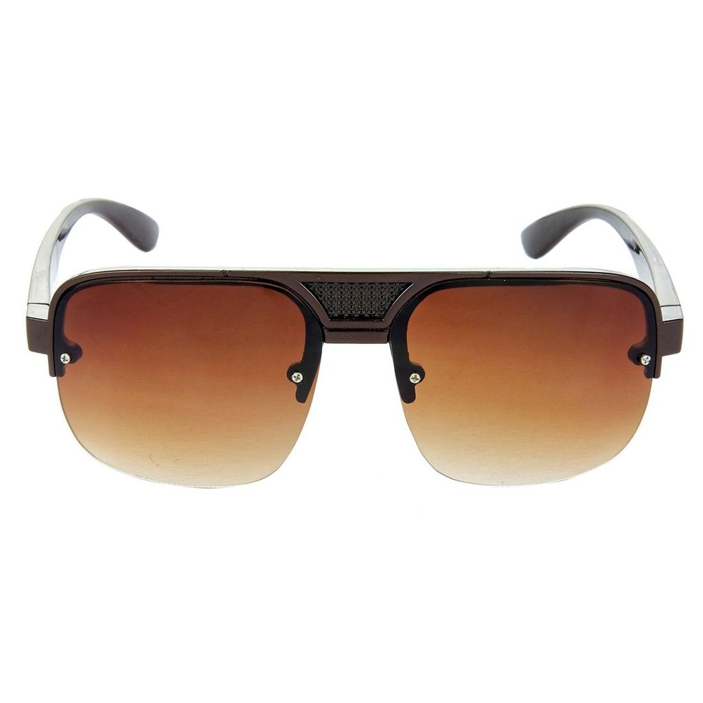 Hrinkar Brown Rectangular Sunglasses Brands Brown Frame Goggles for Men & Women - HRS260 view 2