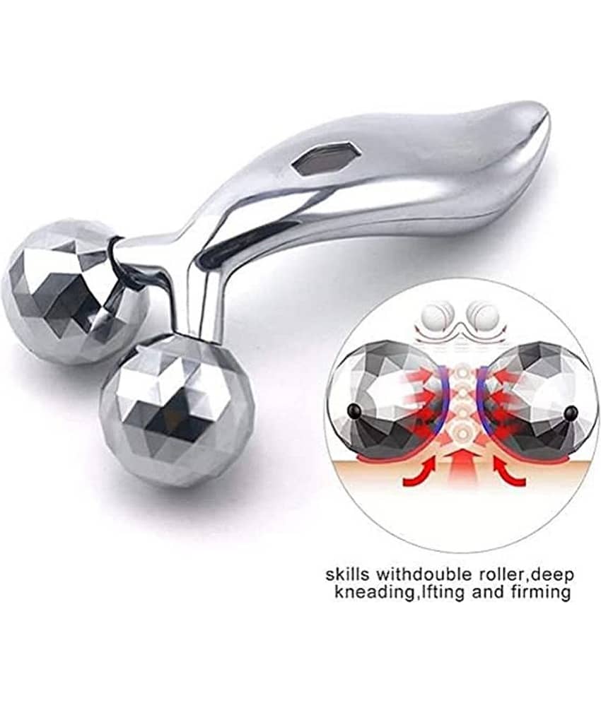 Manual 3D Massager Roller 360 Rotate Face Full Body Shape Skin Lifting Wrinkle Remover Facial Massage Relaxation Tool (pack of 1 )