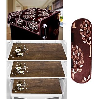 REVEXO Refrigerator Cover (Width: 98 cm, Multicolor) view 2