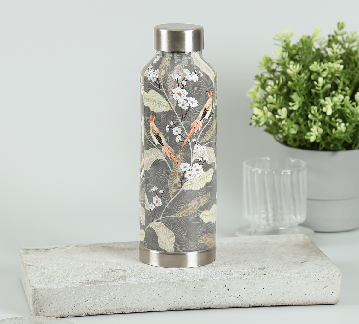 India Circus Bird Land Paradise Big Steel Bottle view 2