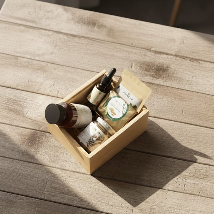 Natural Superfood Collection - Pure Natural Honey, Smoked Wild Tea, Immunity Booster Capsules, Seabuckthorn Oil view 2