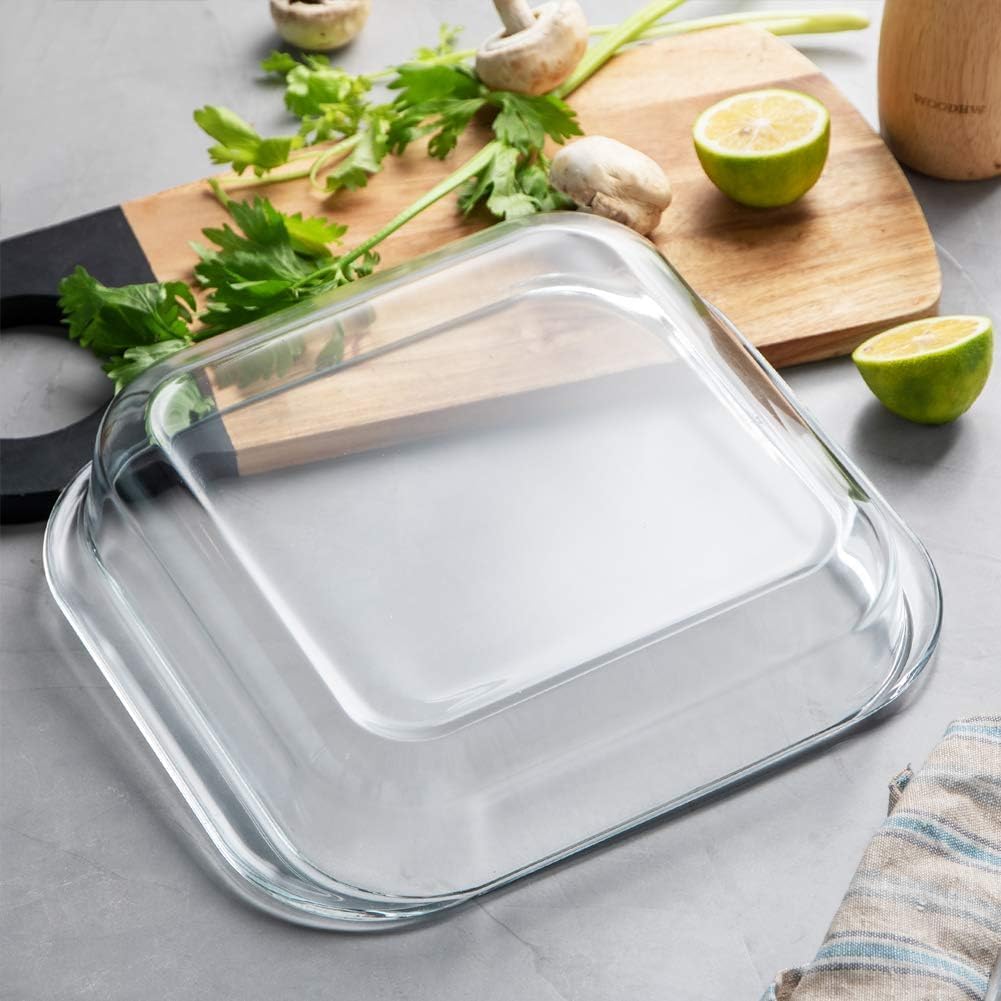 Borosilicate Glass Baking Dish | 900 ML | Oven, Microwave, Freezer & Dishwasher Safe | Transparent, Durable & Heat-Resistant |Glass Bakeware for Baking, Roasting & Serving view 2