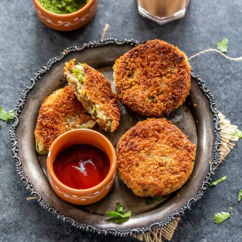 Veg cutlet [3 pieces half ]