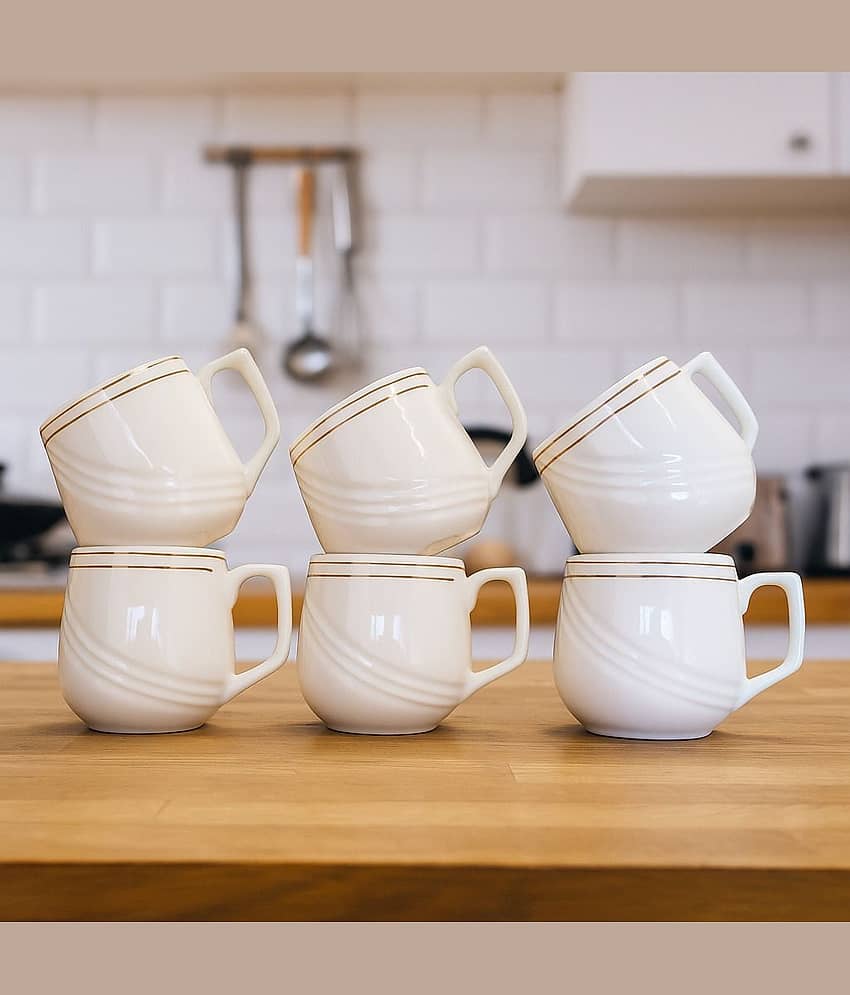 Love Unlimited Solid Bone China Tea Cup 150 ml ( Pack of 6 ) view 2