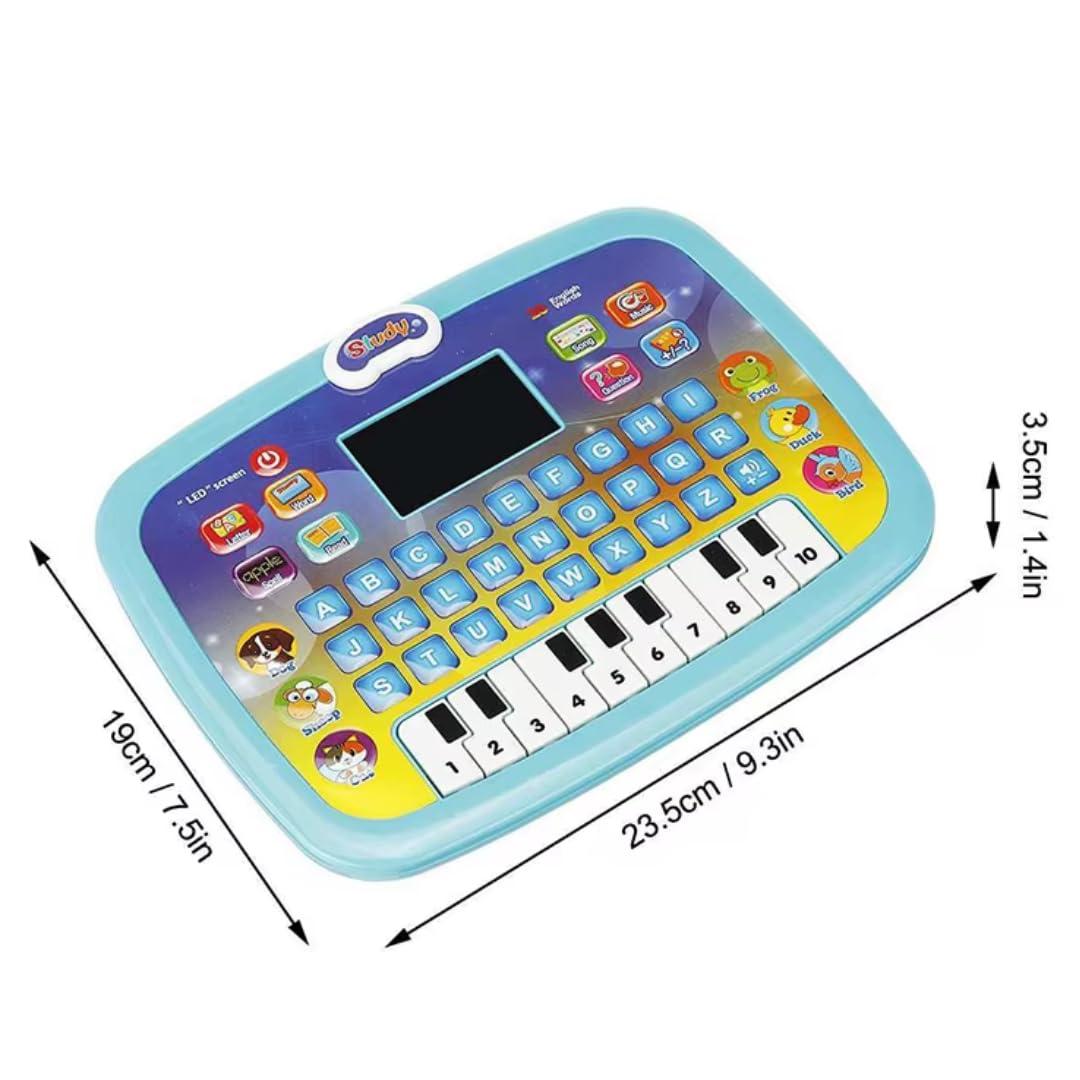 Learning Education Computer Piano Laptop Toy with Led Screen & Music Computer Tablet for Kids 5 Year Toddlers Baby Laptop Fun Activity Gift Toys 2-6 Years Boy Girl view 2