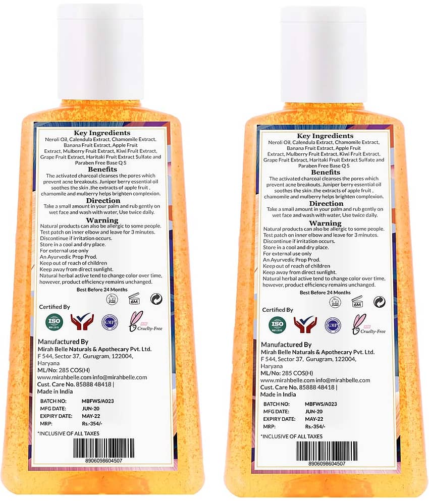 Mirah Belle - Neroli Exfoliating Scrub Face Wash 200 ml (Pack of 2) view 2