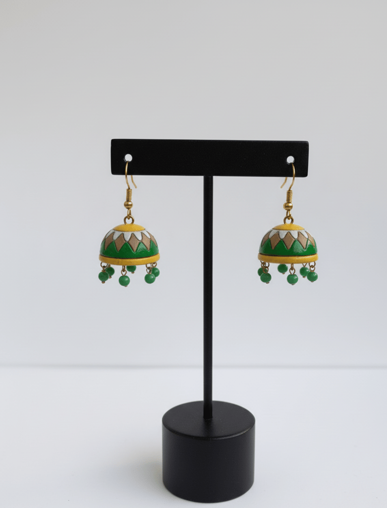 Terracota earring view 2