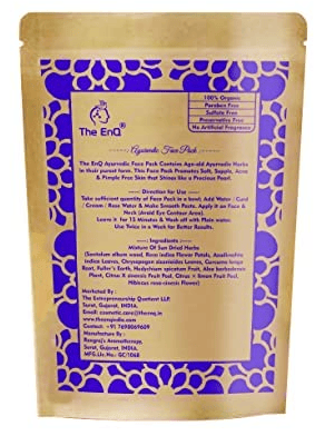 Ayurvedic Face Pack Neem, Hibiscus & Turmeric (Haldi) 150 gm for Glowing skin I Face pack Women & Men - Pack of 2 view 2