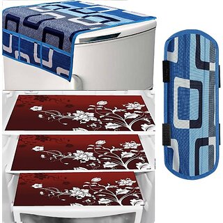 REVEXO Refrigerator Cover (Width: 98 cm, Multicolor) view 2