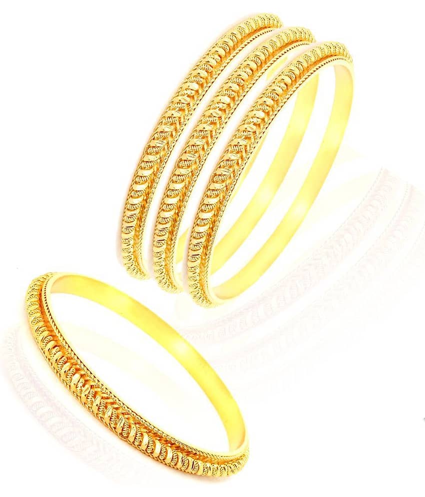 KRIMO Traditional Gold Plated Designer Bangles Jewellery For Women / Girls-10092 view 2