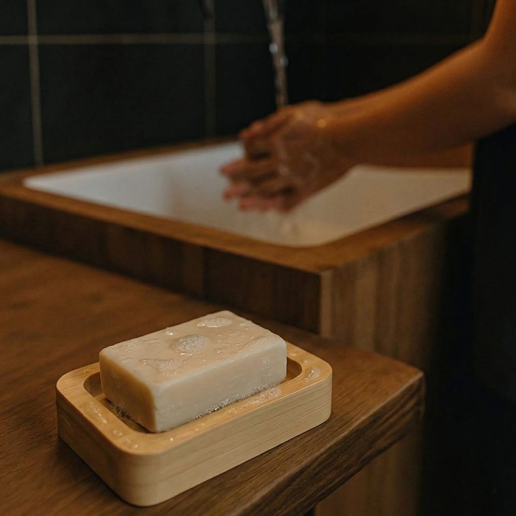 Bamboo Soap Stand view 2