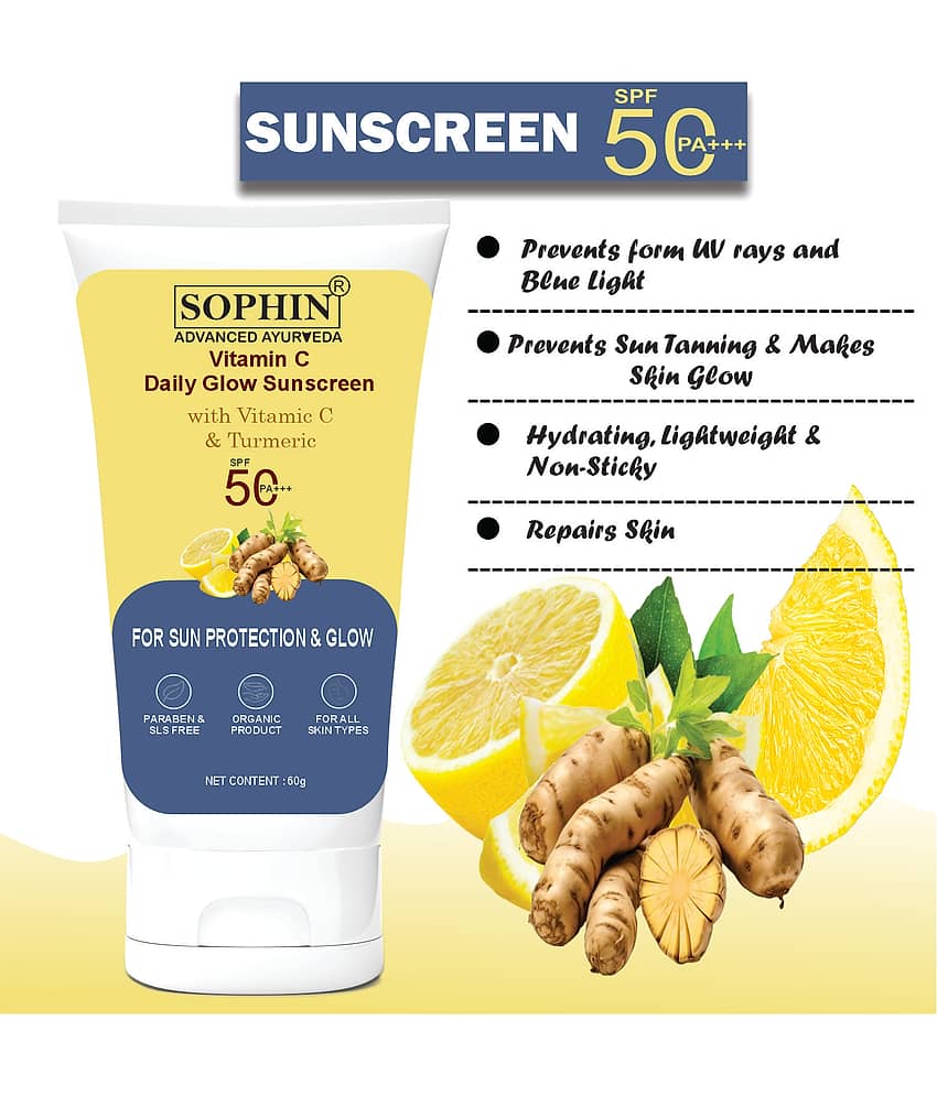 SOPHIN SPF 50 Sunscreen Cream For All Skin Type ( Pack of 1 ) view 2