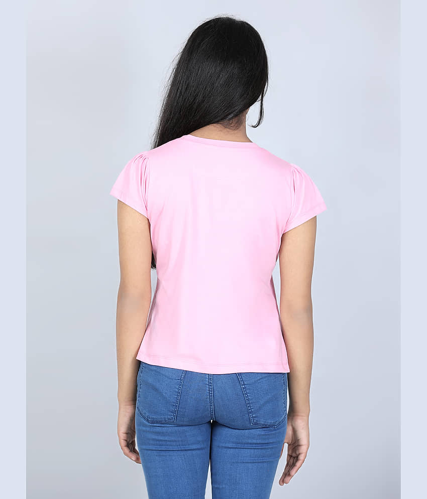 StyleStone Pack of 1 Girls 100% Cotton T-Shirt ( Red ) view 2