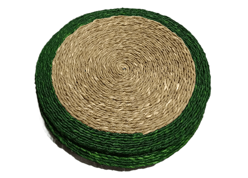 Handwoven Natural Fiber Placemats - Eco-Friendly Table Decor view 2