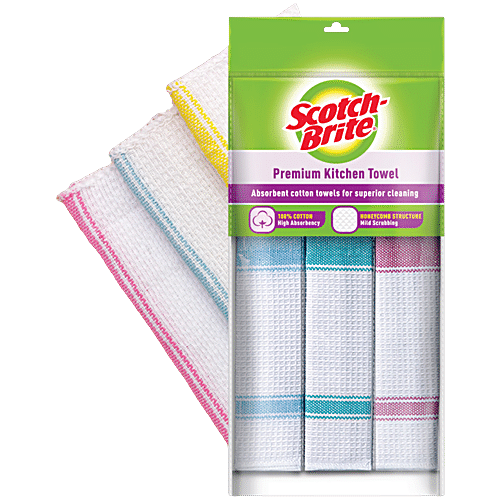 Scotch Brite Premium Kitchen Towel 3 Pcs