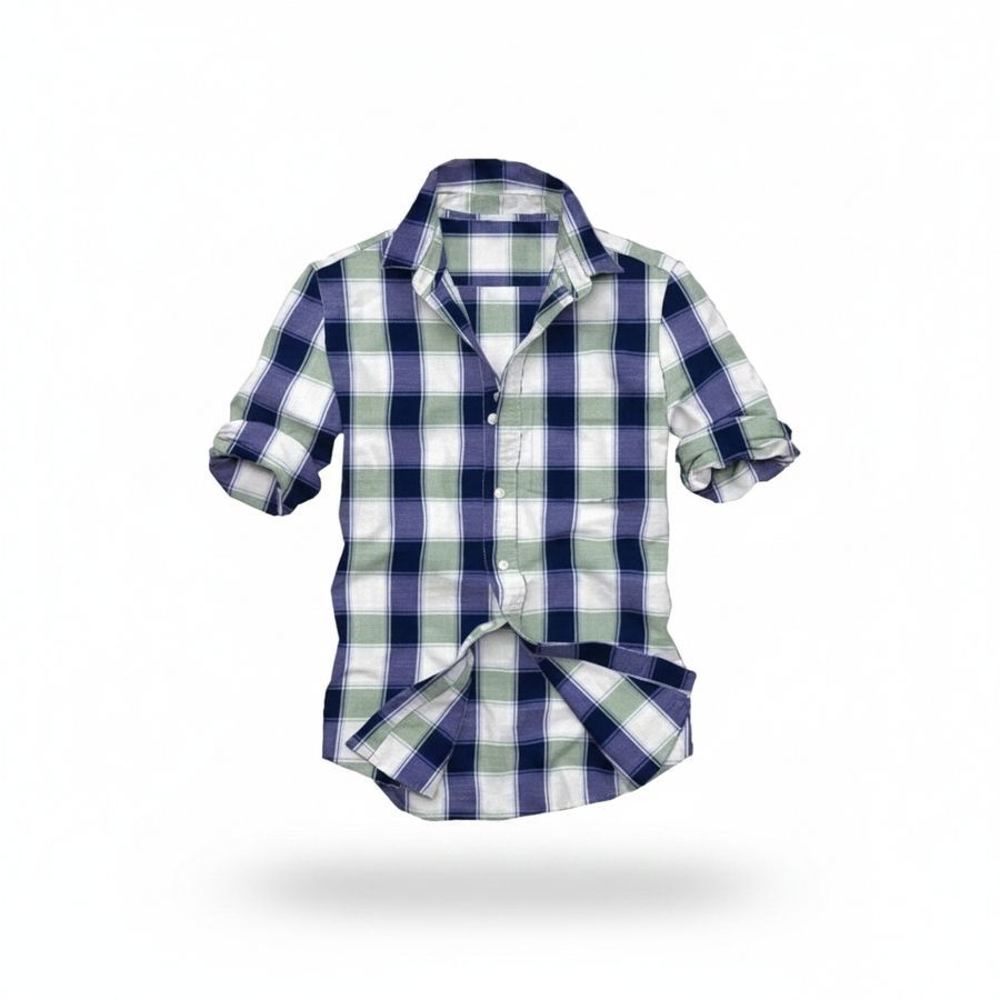 Men's Casual Checkered Shirt view 2