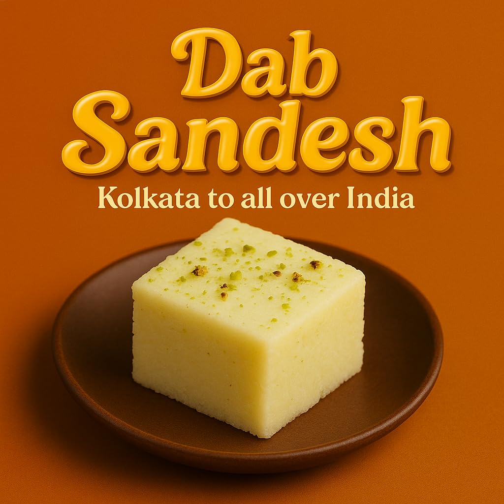 BANGLARMISTI Dab Sandesh - Bengali Sweets, Pure Chena, Norompak(soft) sandesh, Green Coconut Water Sandesh 10pcs Pack view 2