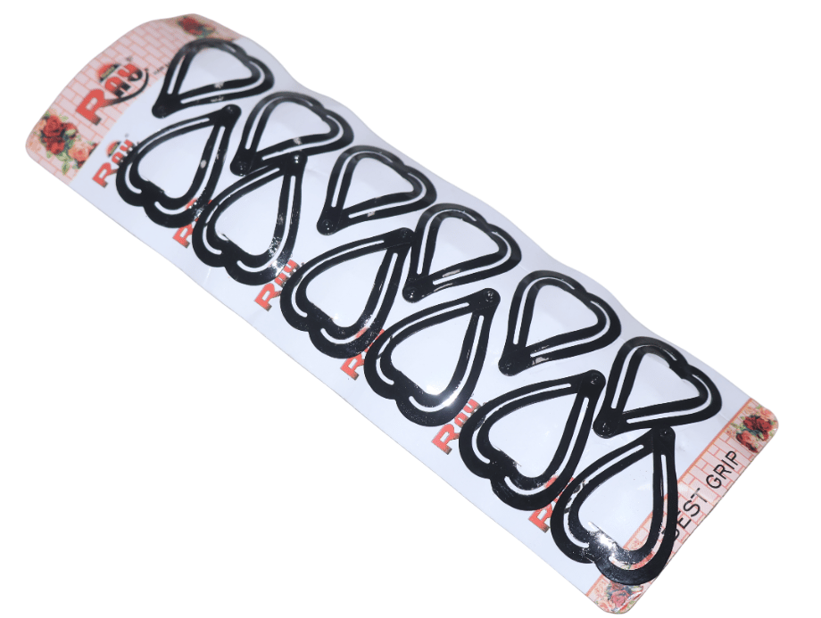 RAJ Hair Best Grip Clips - Heart Shaped, Secure Hold view 2