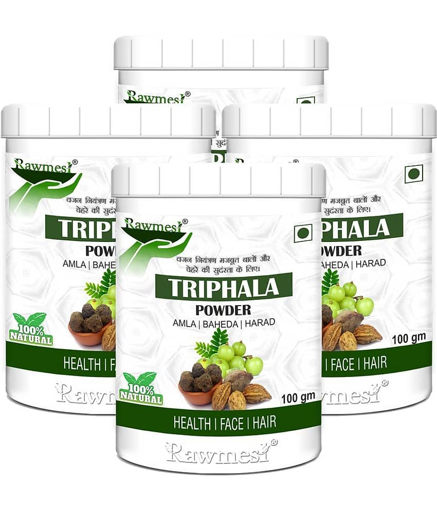 rawmest 100% Organic Triphala Powder 400 gm Multivitamins Powder Pack of 4