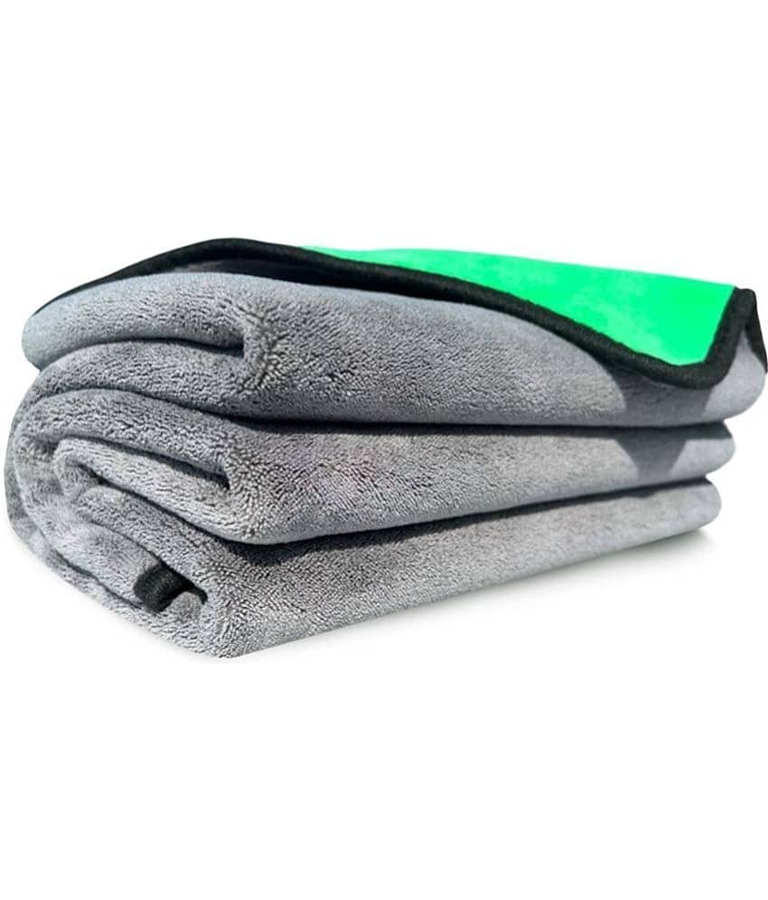 Auto Hub Green 800 GSM Drying Towel For Automobile ( Pack of 6 ) view 2