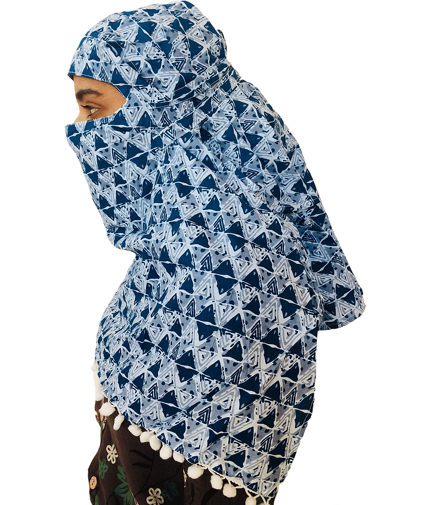 KALY India STYLE FOR EVER Blue Cotton Scarves ( Pack of 1 ) view 2