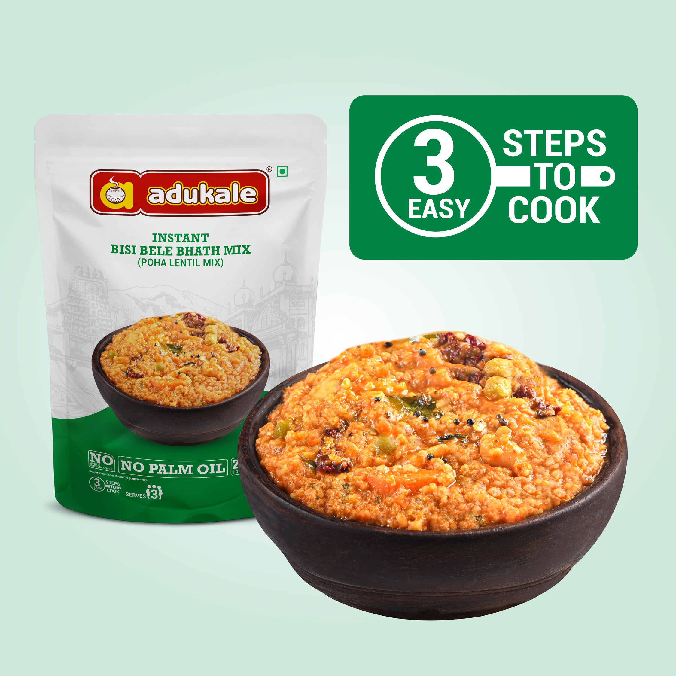 Instant bisi bele bhath mix 250 gm