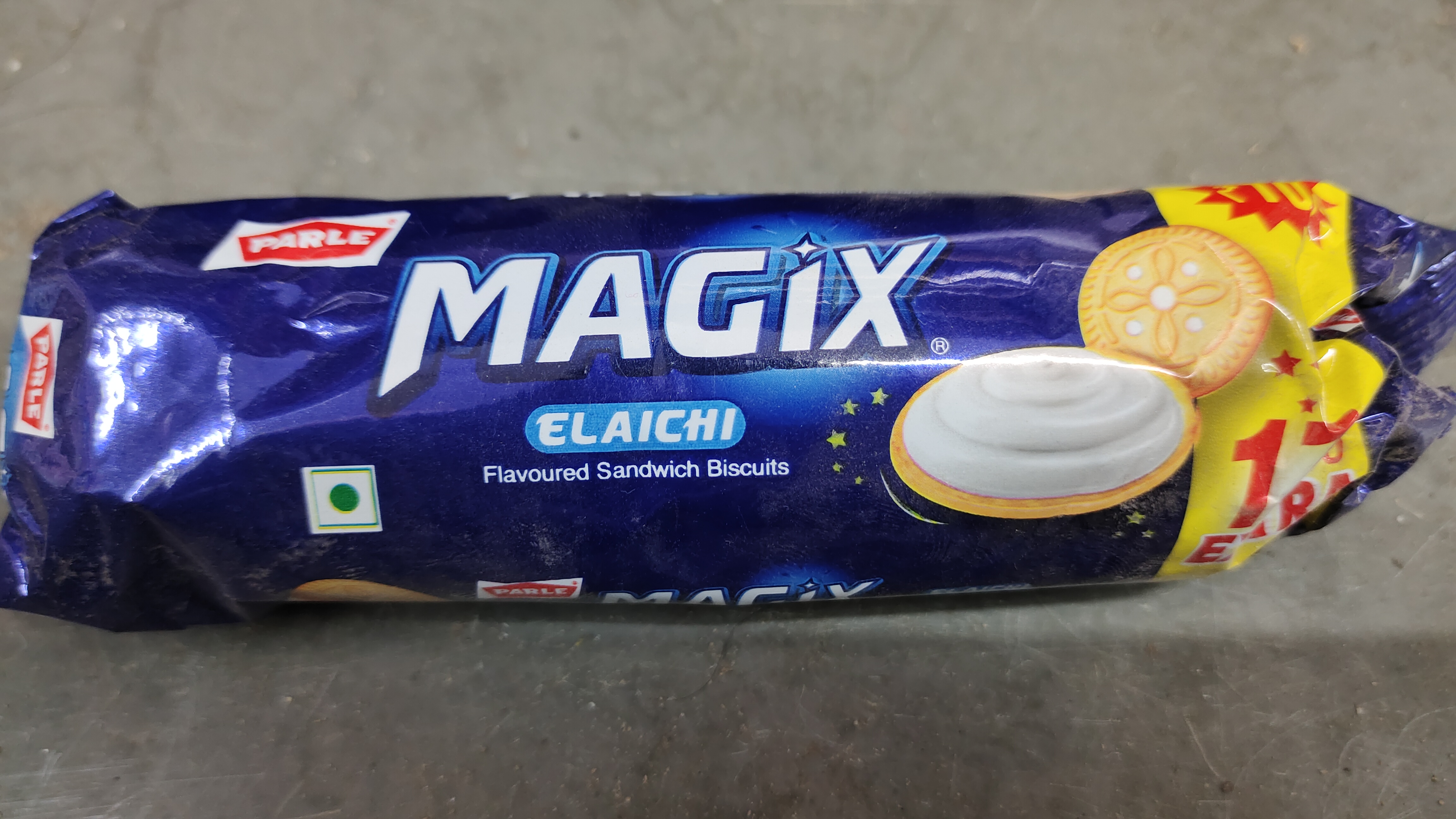 Parle magix elaichi flavoured sandwich biscuits
