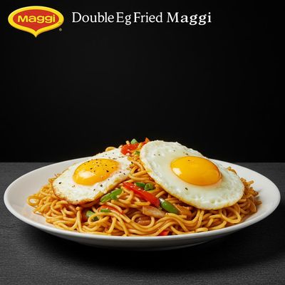 Double Egg Fried Maggi